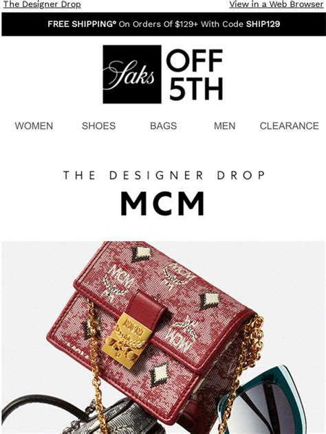 saks off fifth mcm